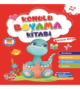 Konulu Boyama - Kırmızı (4-5 Yaş)