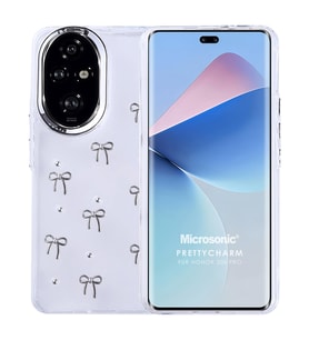 Microsonic Honor 200 Kılıf PrettyCharm Bow (Gümüş)