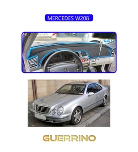 MERCEDES W208 TORPİDO KORUMA HALISI MAVİ KENAR