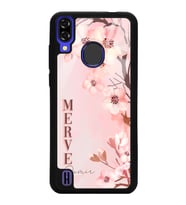 Reeder P13 Blue Uyumlu Dikey Sakura Tasarımlı Glossy Telefon Kılıfı