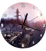Cakatablo Metro Exodus Buharlı Tren ve Harabe Şehir Duvar Saati