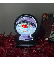 Xmas Yılbaşı Masaüstü Led Lamba/gece Lambası/usb’li Ve Uv Baskılı (leon—led Ile Neon Görünüm)