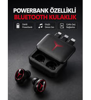 Powerbank Özellikli Bluetooth Kablosuz Kulaklık – Dokunmatik Kontrol, Uzun Pil Ömrü, Ergonomik Tasar