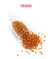 Kesme Cam Boncuk 2mm - 60 Gram - Şeffaf Koyu Turuncu - BNC375