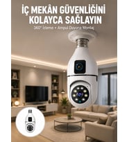 Tak Çalıştır Ampul Kamera - Full Hd 1080p Kablosuz Güvenlik Çözümü Yeni Nesil