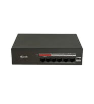 HILOOK NS-0106MP-35(B), 4 Port, Megabit, PoE 35W, 2 Port Megabit Uplink, Yönetilemez, Masaüstü Switch