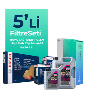 BOSCH Renault Trafic 1.6 Dizel Filtre Bakım Seti Liqui Moly Motor Yağlı (2014-2019) 5 Li