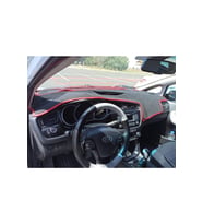 2006-2012 Modellerine Uygun Kia Ceed Torpido Koruma Halısı Siyah Kenar Renk Kırmızı