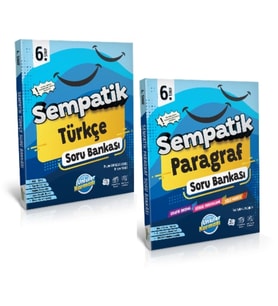 ÜNLÜLER KARMASI Sempatik 6. Sınıf Türkçe + Paragraf Soru Bankası (2 Kitap)