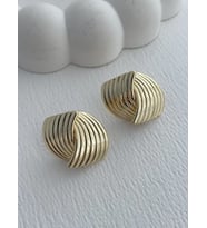 Özel Seri Tırtık Model X Tasarım Gold Küpe