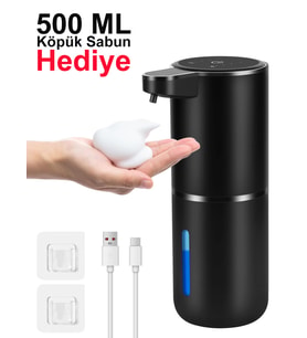 Greentech Sensörlü USB Şarjlı Köpük Sabunluk / GT-SD03S
