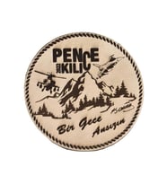 PENÇE KILIÇ HAREKATI - Deri PEÇ - Arma - Askeri Patch (Bej)