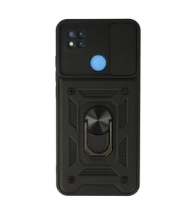 Xiaomi Redmi 9c Kılıf Pars Lens Yüzüklü Silikon - Siyah