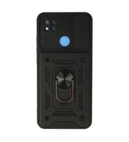 Xiaomi Redmi 9c Kılıf Pars Lens Yüzüklü Silikon - Siyah