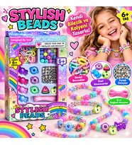 Stylish Beads Bilezik ve Kolye Yapım Seti Renkli Boncuklu Takı Tasarım Seti