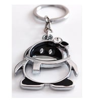 Hareketli Penguen Metal Anahtarlık