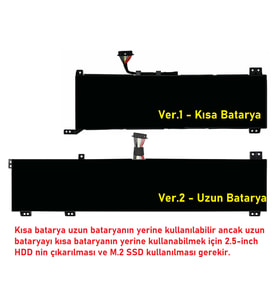 Lenovo Legion 5 81Y600FMTX Batarya Pil RETRO V2