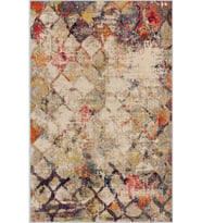 Eliana Home Baskılı, Yıkanabilir Kaymaz Taban Salon Halısı LNA1107 100x150 cm (Bej)