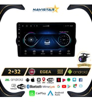 Fiat Egea 2+64GB Kablosuz Carplay 2015-2022 Android 13 Navigasyon Multimedya Sistemi