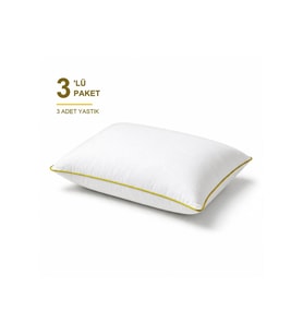 Comfort Touch Biyeli Yastık 3'li Paket 50x70 cm 1000 gr Boncuk Silikon Elya