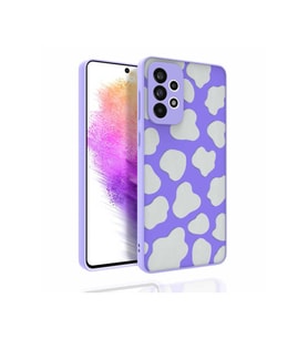 Samsung Galaxy A73 Uyumlu Kılıf Desenli Kamera Korumalı Parlak Zore Nora Kapak (Model 6)