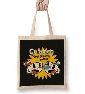Cuphead Don't Deal With The Devil 02 Bez Çanta Uzun Saplı