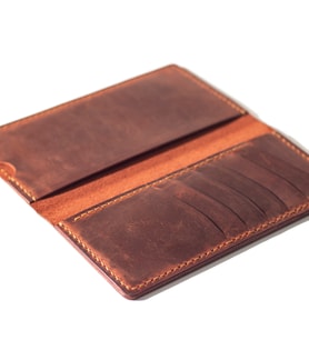Kişiye İsme Özel Ares Deri Uzun Cüzdan Rose