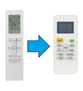 Bosch ile Uyumlu Type:RG10B(G)BGEF Klima Kumandası-Resimde Sağdaki Gönderilir