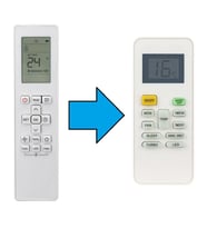 Bosch ile Uyumlu Type:RG10B(G)BGEF Klima Kumandası-Resimde Sağdaki Gönderilir