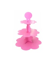 Düz Pembe Kek Standı M281