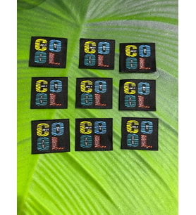 3X3 CM 9 ADET GOOL YAZILI ARMA YAMA DİKİŞ GİYİM ÇANTA AKSESUARI