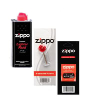 Zippo Çakmak Benzin + Taş + Fitil Seti