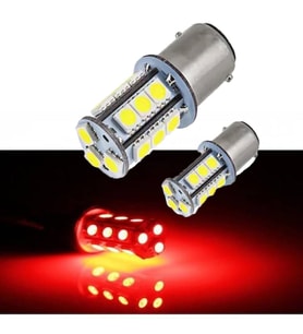 Carub Çakar Ledli Stop Ampulü Fren Lambası 18 Led KIRMIZI