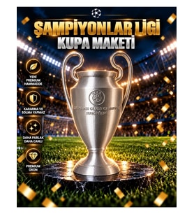 Şampiyonlar Ligi Kupası Maketi Futbol Şampiyonluk Kupası Dekoratif Ödül