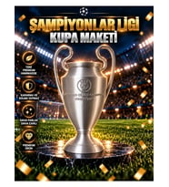 Şampiyonlar Ligi Kupası Maketi Futbol Şampiyonluk Kupası Dekoratif Ödül
