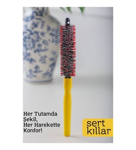 Yuvarlak Saç Fırçası – 24 cm x 2.3 cm  2.1 mm Derinlik  Spiral Kıllı, Hacim ve Şekil İçin