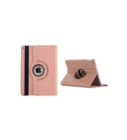 Apple iPad 10.2" 2021 (9.Nesil) Fuchsia Dönebilen Standlı Kılıf (Rose Gold Altın)
