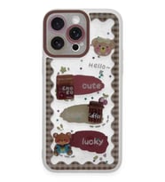 Newface Apple iPhone 14 Pro Max Kılıf Sweet Desenli Silikon Kapak - Şeffaf