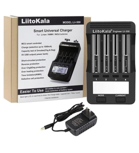 Liitokola Lii-500 4 Pil Yuvalı Pil Şarj Deşarj Kapasite Test Cihazı Powerbank Modu Yaylı Pil Mekani