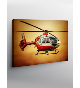 Kanvas Tablo Kurtarma Helikopteri
