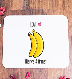 Kişiye Özel Sevimli Muzlar Mouse Pad