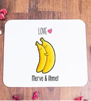 Kişiye Özel Sevimli Muzlar Mouse Pad