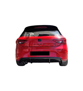 Seat Leon MK3 - 5F (2013-2016) Style  Uyumlu Arka  Difüzör (Plastik)