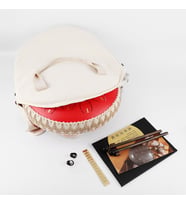 Jwin JTN-1415 14 Inç 15 Ses Ton Çelik Handpan Tongue Drum Davulu - Kırmızı