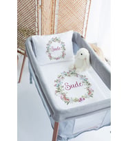 %100 Delux Pamuk Isme Özel 70x120 Park Yatak Nevresim Takımı