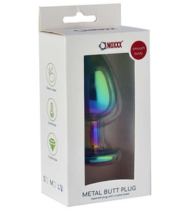 Taşlı Çok Renkli Çelik  Plug - Büyük Boy