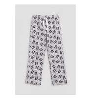 Kadın Panda Desenli Gri Polar Pijama Altı