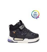Elit ASCNK042 Patik Erkek Çocuk Hi Sneaker Siyah