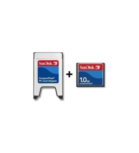 Sandisk 1 GB Compact Flash Hafıza Kartı + PCMCIA Kart Okuyucu