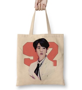 Bts Seokjin Bez Çanta Uzun Saplı